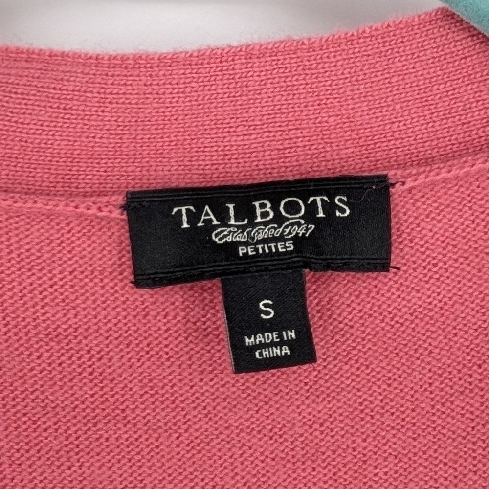 Talbots Cardigan Sweater Lambswool Angora Cashmere Blend Small Petite - Picture 4 of 5